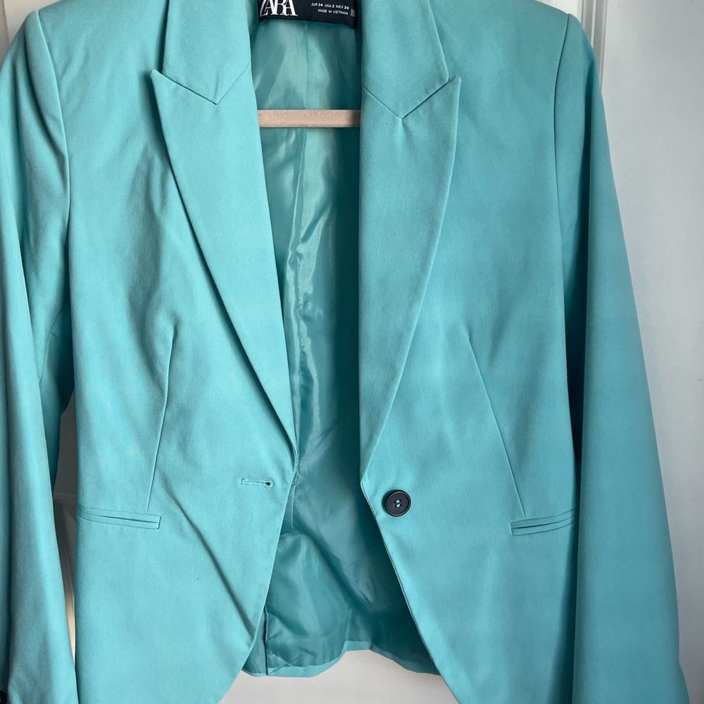 Zara Women's Teal Blazer